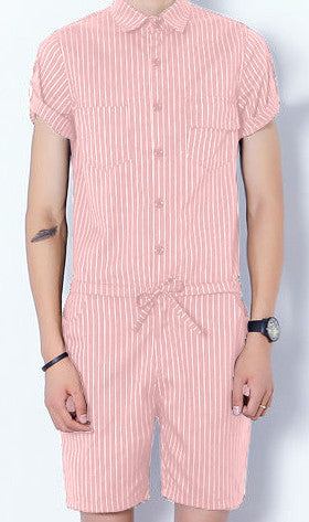 THE Striped Male Romper