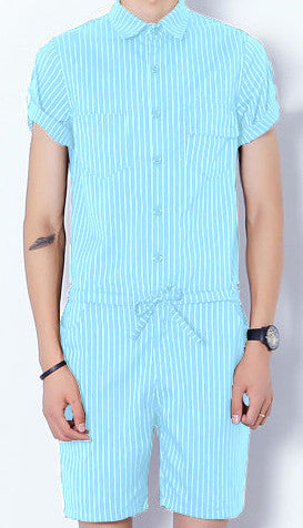 THE Striped Male Romper